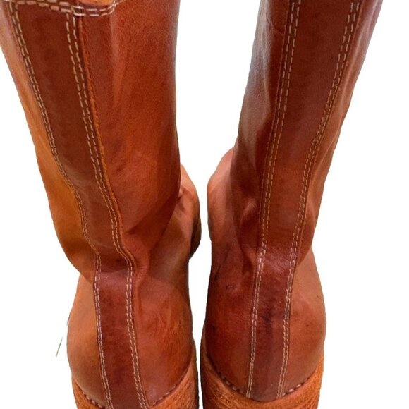 Guidi Front Zip PL2 Burnt Orange Mid Calf Boots - Picture 8 of 16